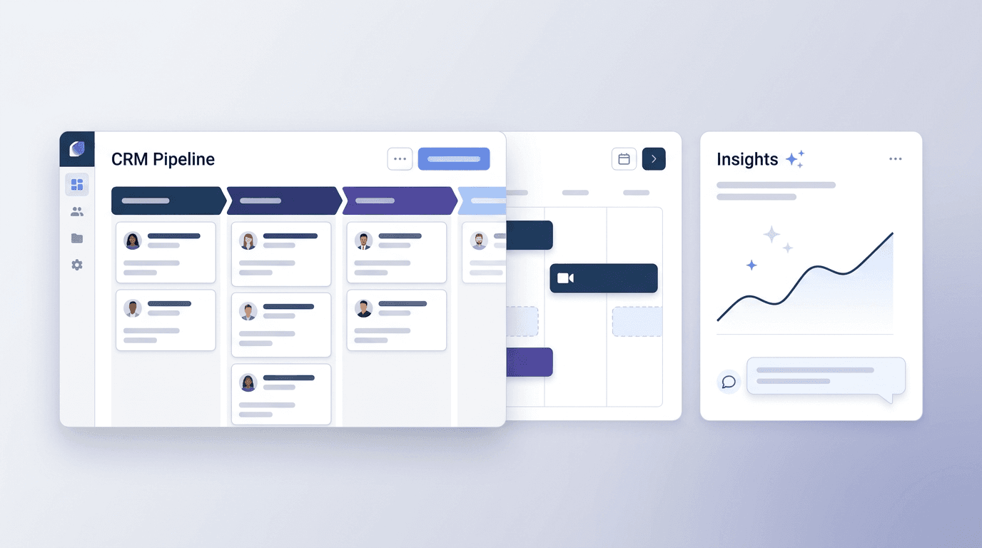CRM Hub: customer pipeline, meetings, and AI-powered insights in one dashboard